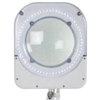 Stolní lupa s osvětlením LED, 5D, se svorkou, bílá, 10W FK TECHNICS 4814031