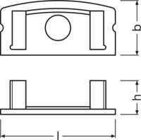 LEDVANCE Flat Profiles for LED Strips -PF04/EC/H