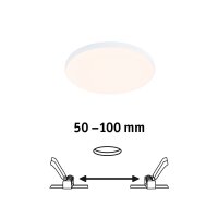 VariFit LED vestavné svítidlo Veluna Edge IP44 kruhové 120mm 3000K bílá 79939