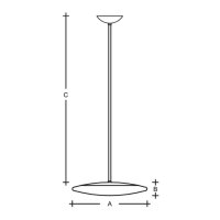 Závěsné svítidlo Rondo 450 mm 19,7W 3000K 2130lm bílá LUCIS ZT.K1.R450.31