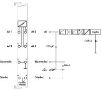 4kanálový analogový vstup DC 0-10 V asymetrický vstup WAGO 750-468/040-000