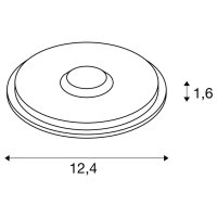 BIG PLOT LED modul, nerezová ocel 316L, 3000 K SLV 1008001