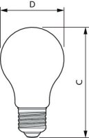 LED žárovka PHILIPS MASTER Value LEDBulb D 3.4-40W E27 927 A60 CL G