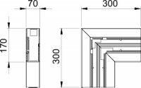 OBO 6274721 Plochý roh GK-F70170CW