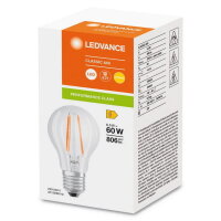 LEDVANCE LED CLASSIC A P 6.5W 827 Clear E27