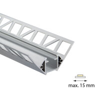 Hliníkový profil pro obklady a dlažbu DF 61x24 mm bez difuzoru 3 m