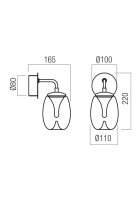 Nástěnné svítidlo DROP AP LED 6W 3000K CH  REDO 01-3923