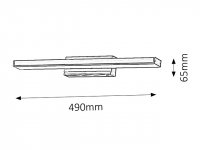 John LED 12W IP44 chrom RABALUX 5897