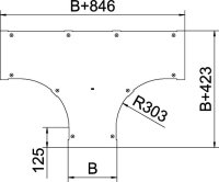 OBO LTD 400 R3 A4 Víko dílu T B400 Nerez materiál 1.4571 A4 1.4571