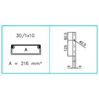 TMC 30/1X10 W 00620 Minikanál s čelním víkem 30/1x10 - bílá IBOCO B00620