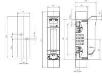 Pojistkový odpínač TL1-1/9/1000V/PV 160A 1000V DC pro NH 1(C) ETI 004122038