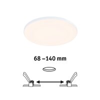 VariFit LED vestavné svítidlo Veluna Edge IP44 kruhové 160mm 3000K bílá 79940