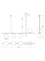 Závěsné svítidlo ESSENTIAL SU 4X28W E14 MGD REDO 01-2949