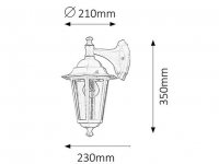 Velence E27 1x 60W IP43 černá RABALUX 8202