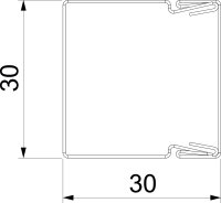 OBO LKM30030FS Úložný elektroinstalační kanál 30x30x2000 Ocel pásově zinkováno