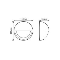 EsyLux EM10041020 Čidlo pohybu MD-W200i 12m 2300W 10A IP55 černá, 200°, nástěnné