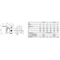 zásuvka nástěnná 5P 16A/400V 6h IP44 s krabicí na omítku 80400 přímá PCE 80415-6