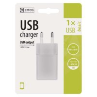 Univerzální USB adaptér BASIC do sítě 1A (5W) max. EMOS V0122