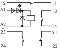 286-336/001-000 Reléový modul 24 V DC, Š