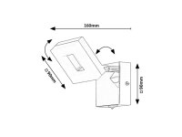 BLAS LED 5W IP44 chromová 4000K 530lm RABALUX 75018