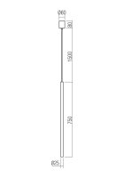 Závěsné svítidlo KANJI SU LED H750 6W 3000K SWH  REDO 01-4154