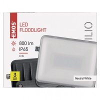 LED reflektor ILIO 10,5W, černý, neutrální bílá EMOS ZS2510