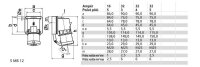 Přívodka nástěnná + víčko 32A 4p 400V IP44 6h BALS 24018