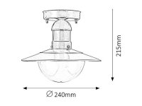 Oslo E27 60W IP44 saténový chrom RABALUX 8763