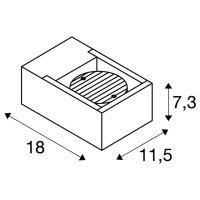 ESKINA FRAME WL venkovní LED nástěnné svítidlo antracit CCT spínač 3000/4000K