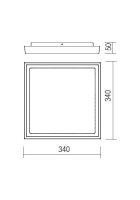 Stropní svítidlo BEZEL PL L LED 30W IP54 WH 3000K REDO 9189