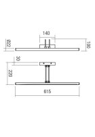 Nástěnné svítidlo IKON AP LED 16.4W 3000K SWH REDO 01-3470