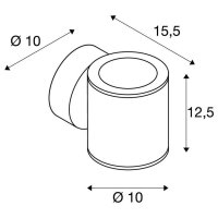 SITRA venkovní nástěnné svítidlo dvě žárovky TCR-TSE IP44,up/down antracit 18 W