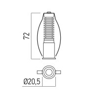 XPIN REC. FIXED DOWNLIGHT 1x3W CRI.90 24