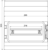 Izolační plastová rozvodnice IP 54, montáž na stěnu šířka 12 modulů DEHN 902316