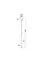 Závěsné svítidlo MADISON SU LED 4W 3000K SCP REDO 01-2044