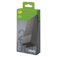 Powerbanka GP M2+ Series, 20 000 mAh, 22,5 W, šedá GP BATTERIES B6320GY