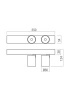 Nástěnné a stroní svítidlo TAKTO AP/PL LED 21W 2700K MBK/FN TRIAC REDO 01-4205