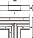 OBO WDK T80170RW Díl T pro kanál WDK 400x170x80 čistě bílá Polyvinylchlorid PVC