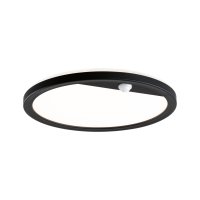 Outdoor 230V Lamina Panel round PIR blac