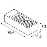 ESKINA FRAME WL venkovní LED nástěnné svítidlo antracit CCT spínač 3000/4000K