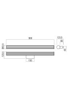 Nástěnné svítidlo DIZZY AP 1x18W LED CH REDO 01-3263