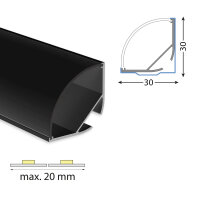 Černý difuzor pro RL2 2m MCLED ML-761.544.74.2