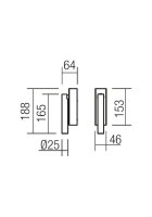 Nástěnné svítidlo KANJI AP LED 7W 3000K WH REDO 01-1218