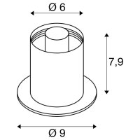 VARYT, Stolní lampa, kulatá, 1x max. 6W, E14, černá SLV 1008109