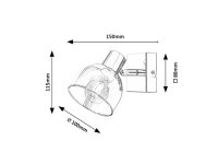 Tarien E14 1x 40W IP20 chrom RABALUX 3248