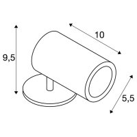 HELIA, venkovní zářivka, LED, 3000K, 35°, antracit, IP66    SLV 1000735