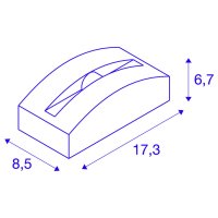 OUT-BEAM FRAME CW venkovní LED nástěnné/stropní svítidlo antracit 3000K