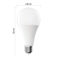 LED žárovka Classic A80 E27 20 W (150 W) 2452 lm teplá bílá EMOS ZQ5E81