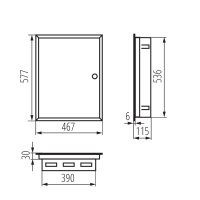 Kovový rozvaděč KP-DB-I-MF-318 29321 Kanlux