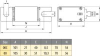 Nožová pojistka S00C UQ01 aR 80/160A/690V ETI 004371116